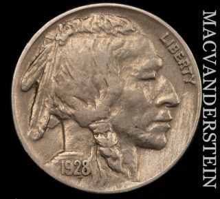 1928 Buffalo Nickel - Extra Fine Better Date J3941