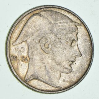 Silver - World Coin - 1954 Belgium 20 Francs - World Silver Coin - 8.  3g 790