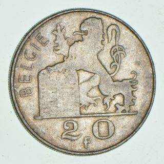 SILVER - WORLD Coin - 1954 Belgium 20 Francs - World Silver Coin - 8.  3g 790 2
