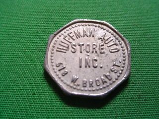 Virginia Token 5¢ Huffman Auto Store - Richmond - Va - Henrico County