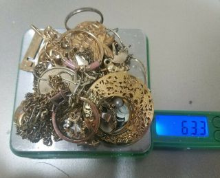 63 Grams Gold Filled Jewelry Scrap For Recovery
