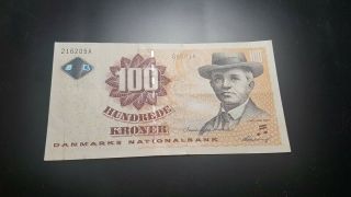 Denmark 100 Kroner 2002 Banknote