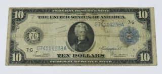1914 $10 Ten Dollar Federal Reserve Note