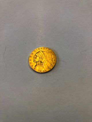 1914 $2.  5 Gold Indian Head