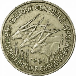 [ 675610] Coin,  Equatorial African States,  50 Francs,  1961,  Paris,  Vf (30 - 35)