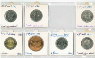 China,  Set of 24 coins,  1991 - 1998,  VF 4