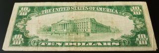 1929 $10 National Currency from The First National Bank of Portsmouth,  Ohio 3