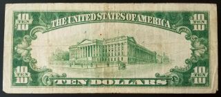 1929 $10 National Currency from The First National Bank of Portsmouth,  Ohio 4