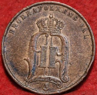 1892 Sweden 5 Ore Foreign Coin