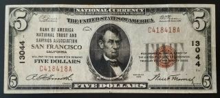 1929 $5 Nat 
