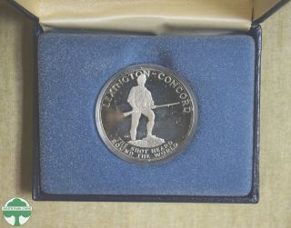 1975 Bicentennial Commemorative Medal - Battle Of Lexington And Concord