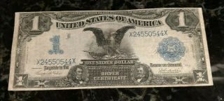 1899 Large Circulated One Dollar $1 Silver Certificate