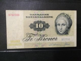1997 Denmark Paper Money - 10 Kroner Banknote