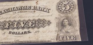 Civil War 1864 Exchange Bank of Tennessee $5 Five Dollars note 4