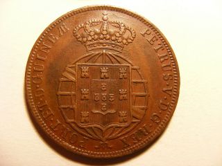 Angola 1860 1/2 Macuta,  Km 58,  Xf - Portuguese Colonial Africa - Coin