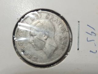 1952 Canada Twenty Five Cents Silver Coin Canadian 25 Cents