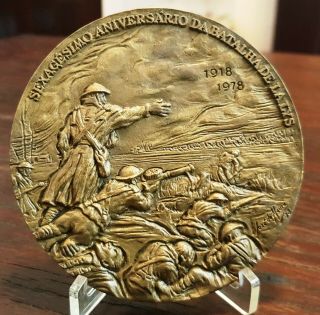 Battle / Battle Of Lalys / World War I / Big Bronze Medal By JosÉ De Moura