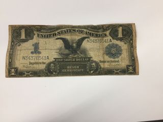 1899 $1 Black Eagle Silver Certificate.  Circulated