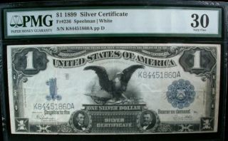 1899 One Dollar Silver Certificate