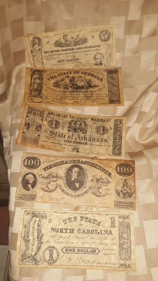 Civil War State Bank Notes