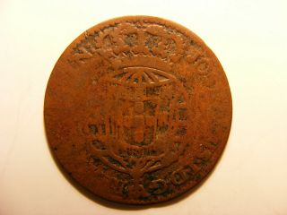 Angola 1770 5 Reis,  Km 19,  Vg,  Almost 250 Years Old,  Own Angolan History
