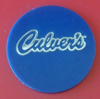 Vintage CULVERS RESTAURANT (Burgers & Ice Cream) Token: 1 - Scoop Dish or Cone 2