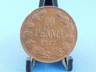Finland 10 Pennia 1917 (a11/57)