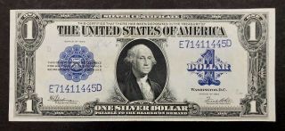 1923 United States $1 Dollar Washington Silver Certificate Large Size Bill Note