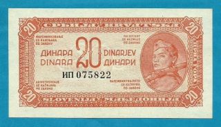 Yugoslavia Dfj,  20 Dinara 1944,  Unc