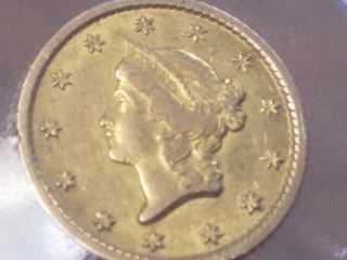 Very Rare 1851 - O $1 U.  S.  Liberty Head Gold Coin.  Looks Great