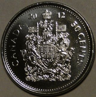Bu Unc Canada 2012 50 Cent 50c Half Dollar Coin From Roll
