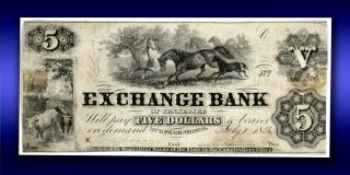 Murfreesboro Exchange Bank of Tennessee $1 Circulated Sm Tear & Residue Scarce 2