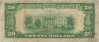 1929 United States $20 National Bank of Jacksonville Note Charter 6888 2