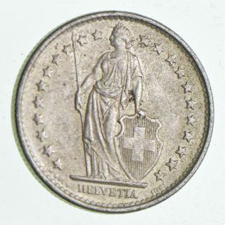Silver - World Coin - 1965 Switzerland 2 Francs - World Silver Coin - 10.  1g 046
