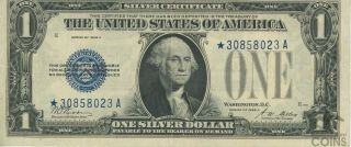 1928a United States $1 " Funny Back " Silver Certificate Star Note