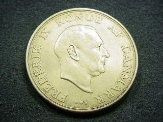 NobleSpirit (CT) Premium World Coins 1954 DENMARK 2 Kroner VF 2