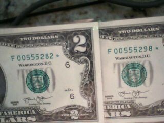 17 Consecutive Numbered $2 Star Notes 2013
