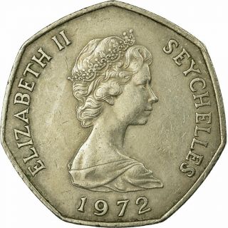 [ 675639] Coin,  Seychelles,  5 Rupees,  1972,  British Royal,  Vf (30 - 35)