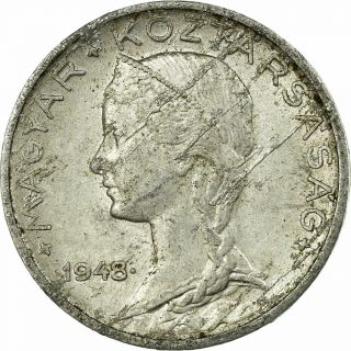 [ 697873] Coin,  Hungary,  5 Filler,  1948,  Budapest,  Ef (40 - 45),  Aluminum,  Km:535