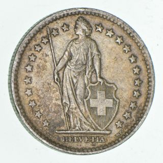 Silver - World Coin - 1945 Switzerland 2 Francs - World Silver Coin - 10g 184