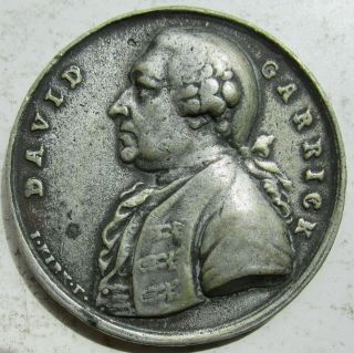 Great Britain 1776 David Garrick Medal 36mm Wm Retirement From Theater Royal