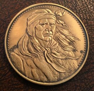 Native American Indian Chief Mangas Coloradas Apache Tribe Coin Medal