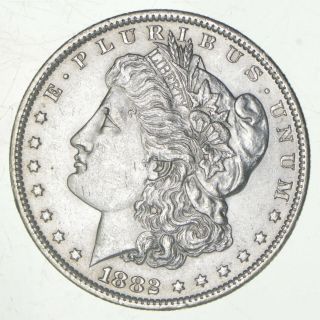 Au/unc - 1882 - O Morgan Silver Dollar $1.  00 853