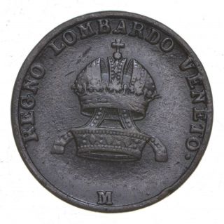 World Coin - 1822 Lombardy - Venetia 5 Centesimi - 8.  8 Grams 943 2