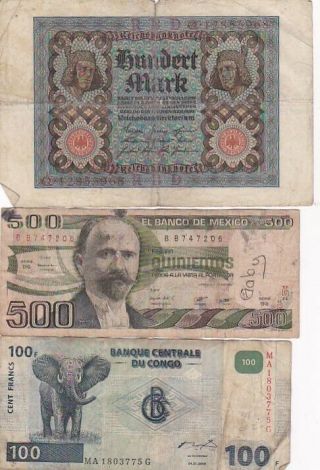 7 1920 - - 2001 Circulated Notes From All Over