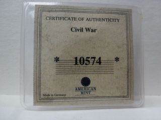 2000 Republic of Liberia American Civil War Commemorative 5 Dollar Coin 3