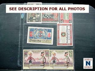Noblespirit (ct) Germany Notgeld Coll.  W/ Illustrations As Found