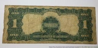 1899 United States Horse Blanket Silver Certificate $1 Currency Note 2