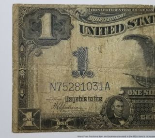 1899 United States Horse Blanket Silver Certificate $1 Currency Note 4