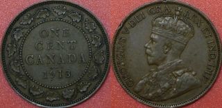 Very Fine 1913 Canada Large 1 Cent